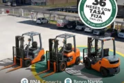 Autoelevadores Toyota con financiación del Banco Nación: una oportunidad. Fotografía editorial relacionada con auto elevadores Toyota financiación Banco Nación. publicada en Netawa