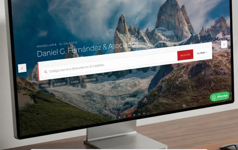 Cómo una inmobiliaria de El Calafate convirtió su web en una plataforma digital. Fotografía editorial relacionada con plataforma inmobiliaria El Calafate. publicada en Netaware