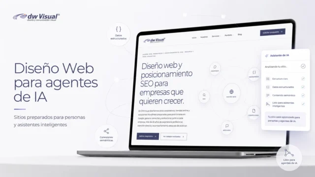 Diseño web para agentes de inteligencia artificial: la nueva frontera digital. Fotografía editorial relacionada con diseño web para agentes de IA. publicada en Netaware