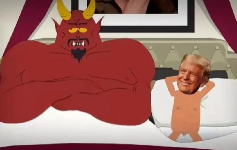 La escena de South Park que provocó la furia de Trump y la Casa Blanca. Fotografía editorial relacionada con South Park Trump Satanás. publicada en Netaware