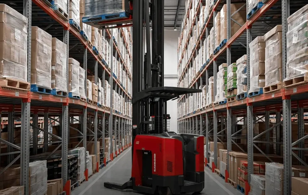 Raymond 7730 Reach Truck: eficiencia y altura para depósitos modernos. Imagen destacada sobre Raymond 7730 Reach Truck. publicada en Netaware