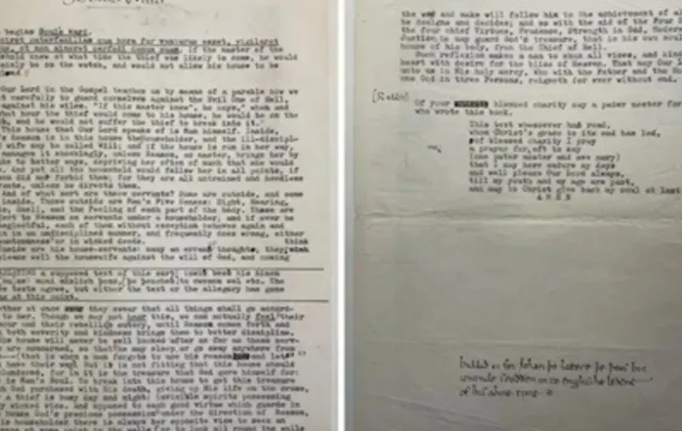 Tolkien y la traducción perdida que Oxford conservó durante décadas. Fotografía editorial relacionada con traducción perdida de Tolkien. publicada en Netaware