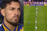 Boca sacó del medio en los dos tiempos y Paredes explicó el insólito error. Fotografía editorial relacionada con Boca sacó medio dos tiempos. publicada en Netaware