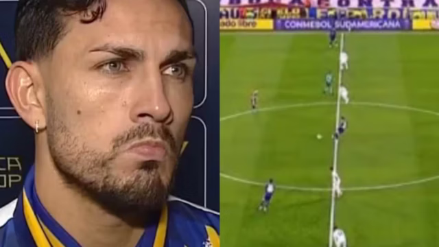 Boca sacó del medio en los dos tiempos y Paredes explicó el insólito error. Fotografía editorial relacionada con Boca sacó medio dos tiempos. publicada en Netaware