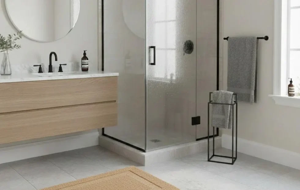 Alfombras de baño antideslizantes: seguridad, materiales y cuidado. Imagen destacada sobre alfombras de baño antideslizantes. publicada en Netaware