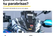 Cómo limpiar el parabrisas de la moto sin rayarlo. Fotografía editorial relacionada con limpiar parabrisas de moto. publicada en Netaware