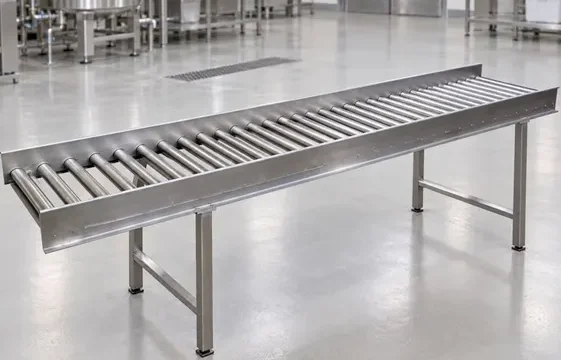 Transportadores de rodillos por gravedad: eficiencia industrial sin motores. Imagen destacada sobre transportadores de rodillos por gravedad. publicada en Netaware