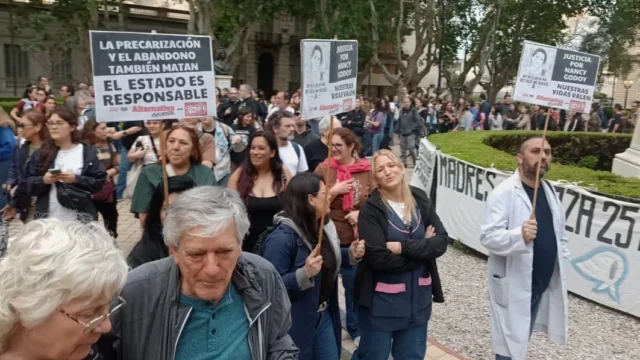 Amsafé Rosario reclamó justicia por Nancy Godoy y mejoras educativas. Imagen destacada sobre justicia por Nancy Godoy. publicada en Netaware