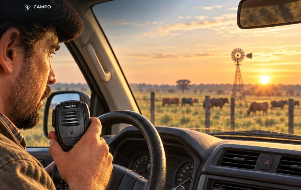 Cómo ordenar los canales de radio en un establecimiento rural. Fotografía editorial relacionada con canales de radio en el campo. publicada en Netaware