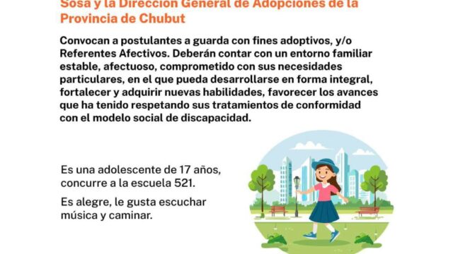 Convocan a postulantes para acompañar la adopción de una adolescente de 17 años. Fotografía editorial relacionada con adopción de adolescente de 17 años. publicada en Netaware