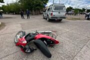 Murió una nena de 8 años tras un choque en moto en Maipú. Fotografía editorial relacionada con choque en Maipú. publicada en Netaware