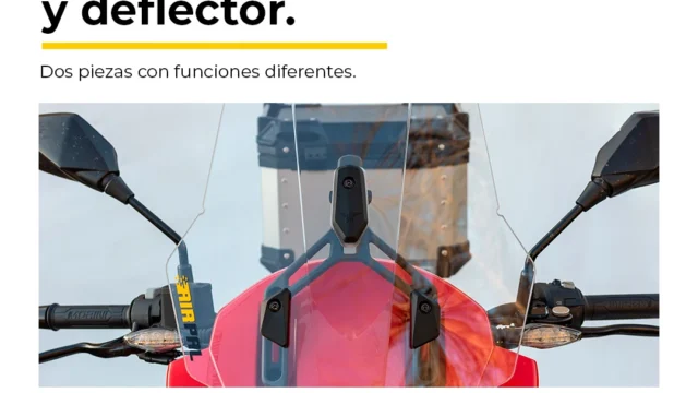 Parabrisas o deflector de moto: cómo distinguirlos y evaluar su compatibilidad. Fotografía editorial relacionada con parabrisas y deflector de moto. publicada en Netaware