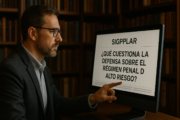 Imagen ilustrativa generada con IA: SIGPPLAR: qué cuestiona la defensa sobre el régimen penal de alto riesgo