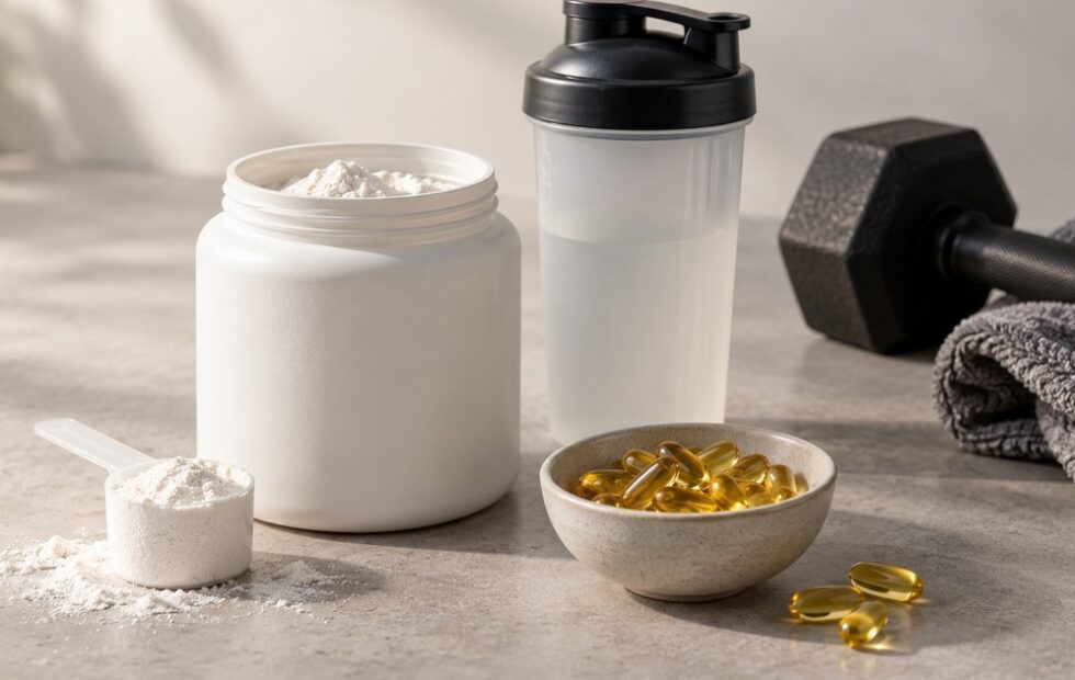 Suplementos deportivos: cuándo sirven la creatina, la proteína y el omega-3. Fotografía editorial relacionada con suplementos deportivos creatina. publicada en Netaware